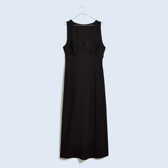 Madewell Black The Ariana Midi Dress Size 6 NP104 - Picture 4 of 7